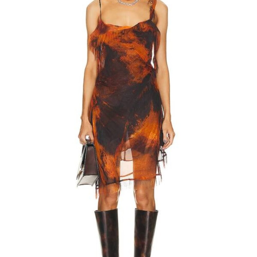 Acne Studios Orange & Black Dress Sz-42